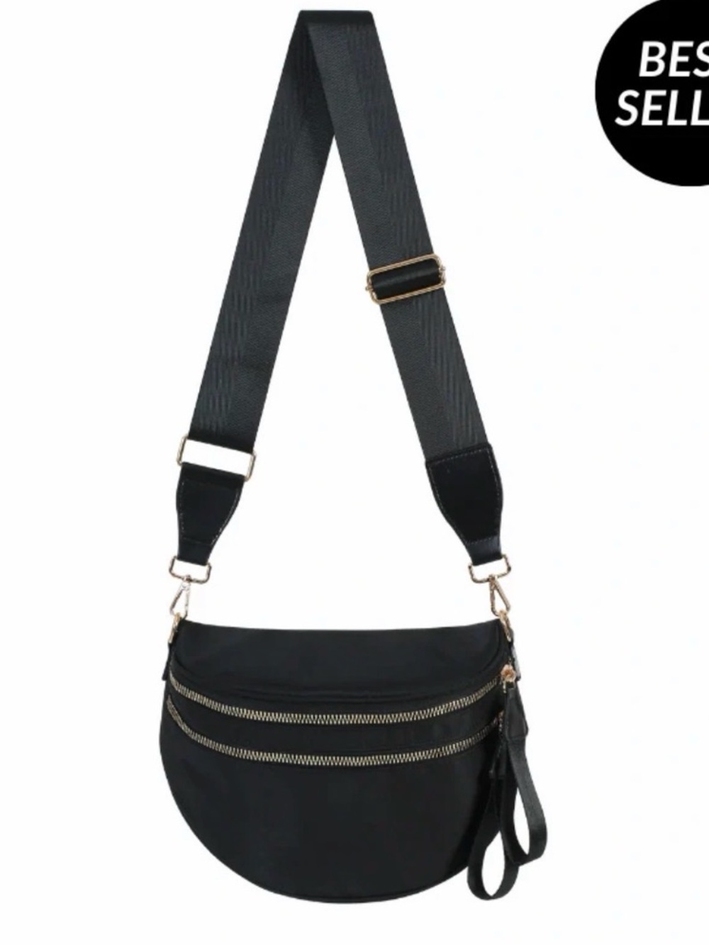 Emmafy - GoFree - The Roomiest Crossbody - Multi-Pocket Bag with Gold Hardware